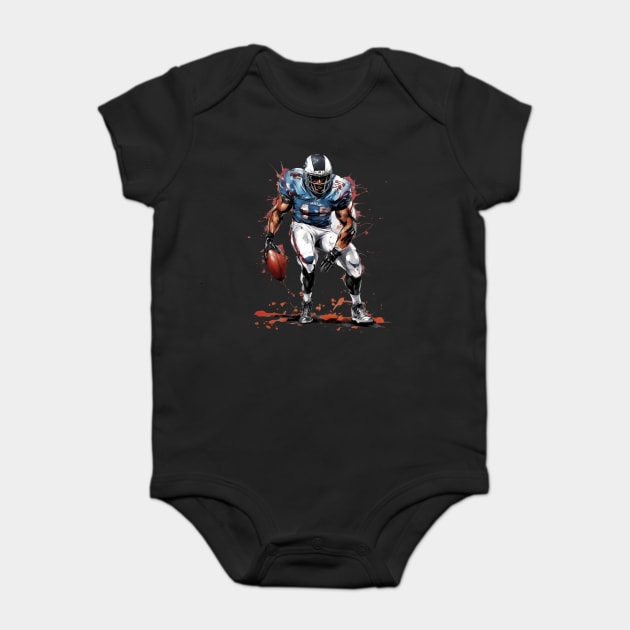 American Football Linebacker Baby Bodysuit by animegirlnft